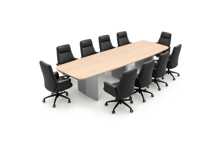 Mesa de consejo Cónclave para 10 personas, 300 x 120 cm, código CN-10