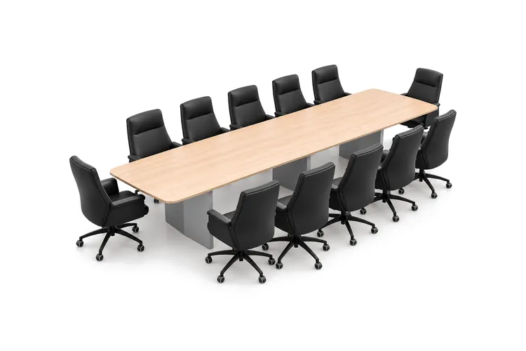 Mesa de consejo Cónclave para 12 personas, 360 x 120 cm, código CN-12