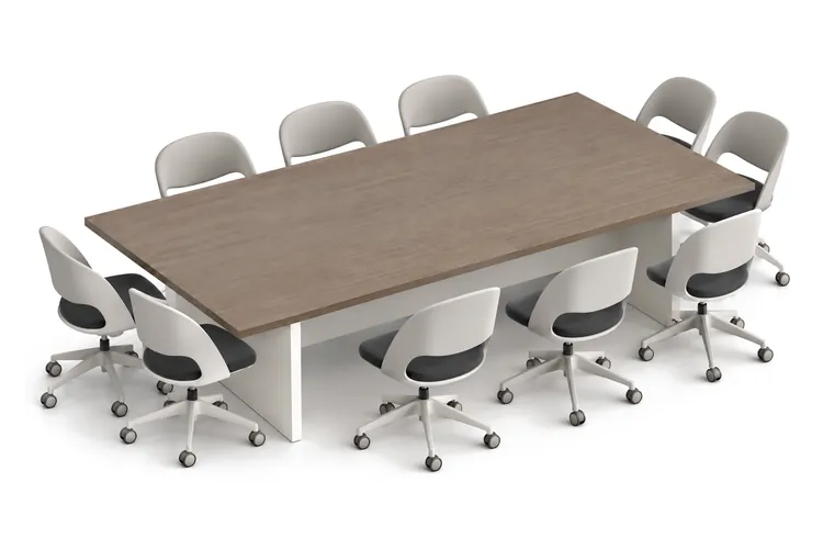 Mesa de juntas S-28 para 10 personas, 245 x 180 cm, código S28-10