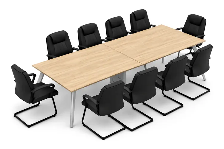 Mesa de juntas V-15 para 10 personas, 300 x 120 cm, código V15-10