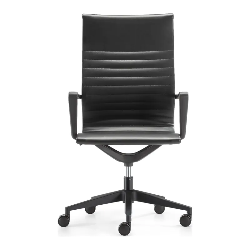 Silla ejecutiva de vinil con brazos de escuadra MOD-BOG