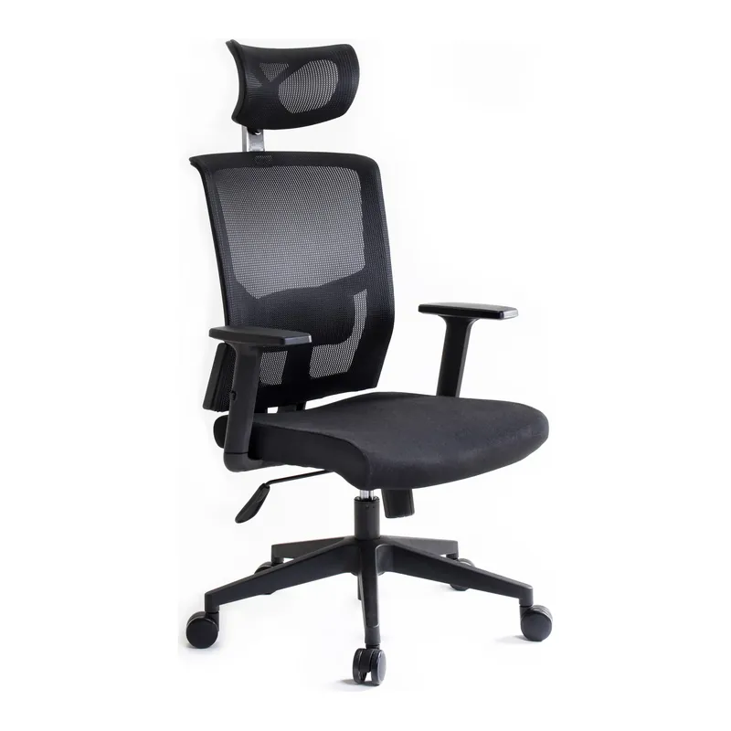 Silla ejecutiva de malla con cabecera MOD-HAB