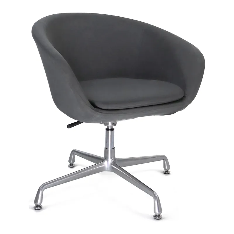 Sillón lounge tapizado con base de cuatro puntas MOD-JAD