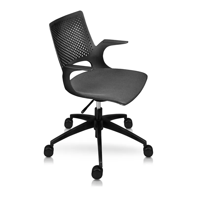 Silla de diseño perforada con brazos MOD-MED