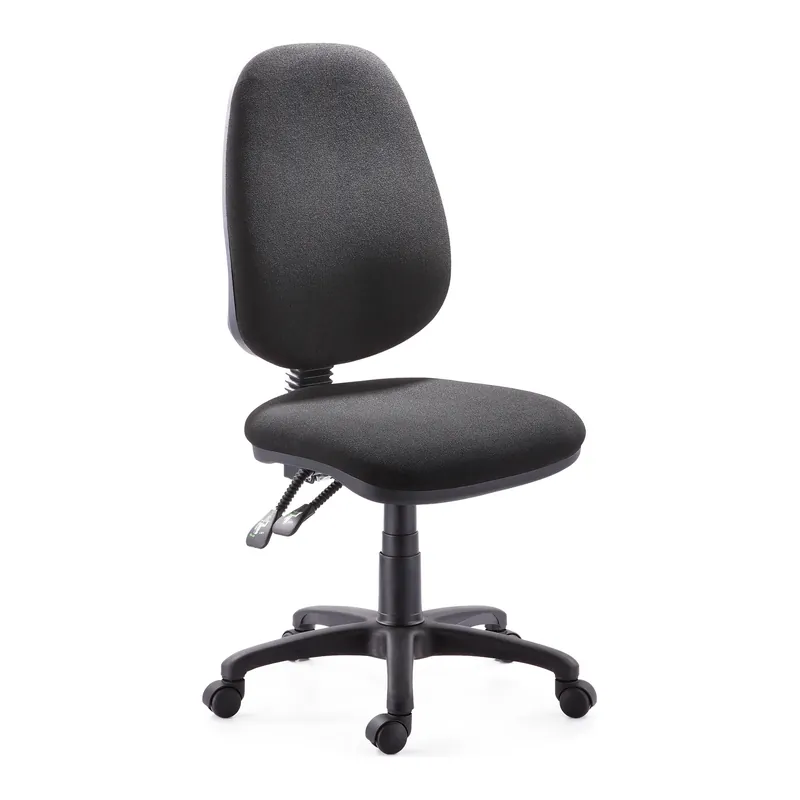 Silla operativa tapizada de respaldo alto MOD-REX