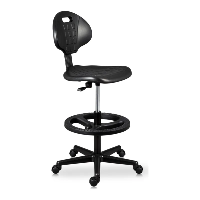 Silla alta tipo cajero con aro de nylon MOD-T
